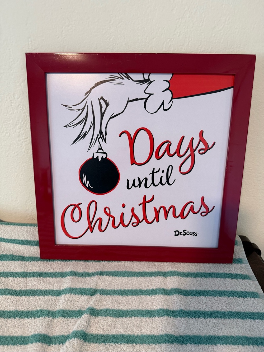 Dr. Seuss Red & Black Holiday Countdown Frame